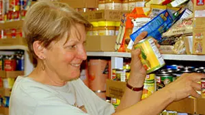 Volunteer Stocking Shelves